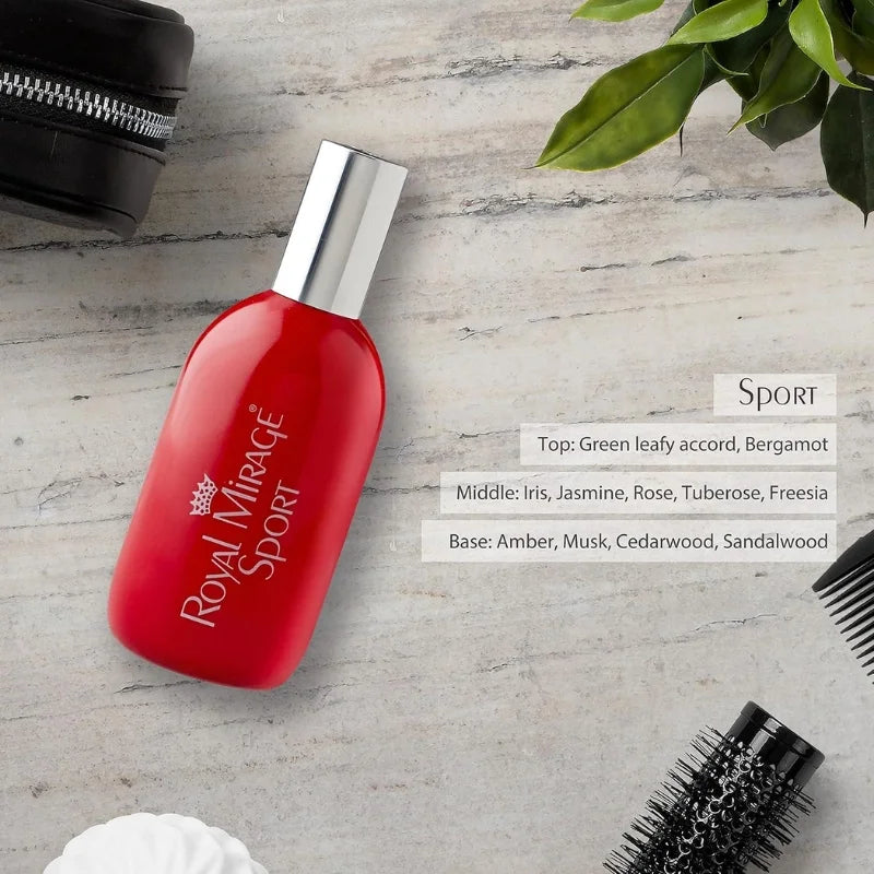 Royal Mirage Sport Eau De Cologne 120ml | Long-Lasting Refreshing Unisex Perfume