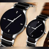 Stylish Unisex Couple Watches - Set of 2 with Quartz Movement