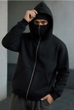 Ninja Style Premium Heavyweight Black Fleece Zipper Hoodie