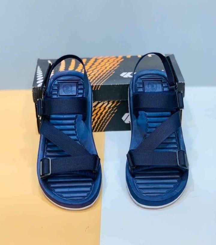 Men's Elastic Fibre Sports Sandals, Blue FM