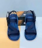 Men's Elastic Fibre Sports Sandals, Blue FM
